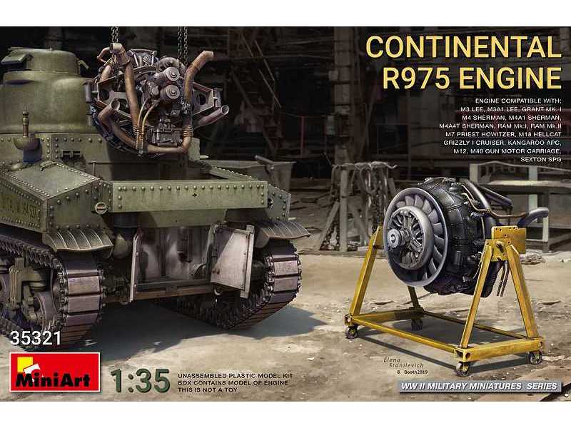 Silnik Continental R975 do czołgów M3, M4 i pochodnych - zdjęcie 1