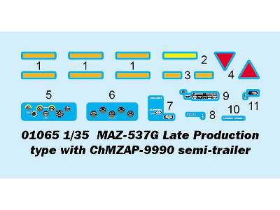 Maz-537G późna produkcja z nazczepą lawetą CHMZAP-9990  - zdjęcie 3