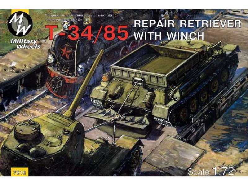 T-34/85 ciągnik naprawczy z ciągarką - zdjęcie 1 T-34/85 ciągnik naprawczy z ciągarką - zdjęcie 1