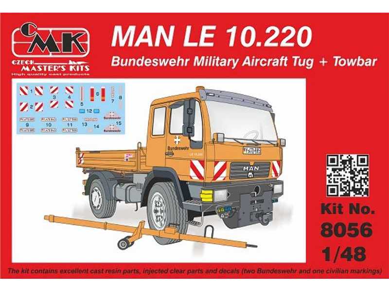 Man Le 10.220 Bundeswehr Military Aircraft Tug + Towbar - zdjęcie 1 Man Le 10.220 Bundeswehr Military Aircraft Tug + Towbar - zdjęcie 1