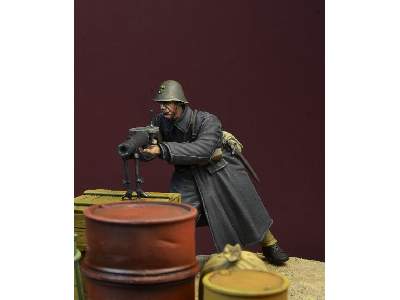 Black Devils Lewis Gunner, WWii Dutch Army Rotterdam 1940 - zdjęcie 3