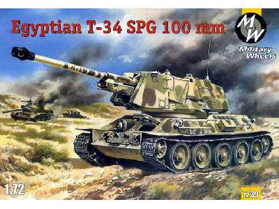 Egipski czołg T-34 SPG z działem 100mm - zdjęcie 1