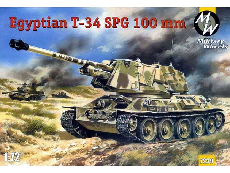 Egipski czołg T-34 SPG z działem 100mm - zdjęcie 1