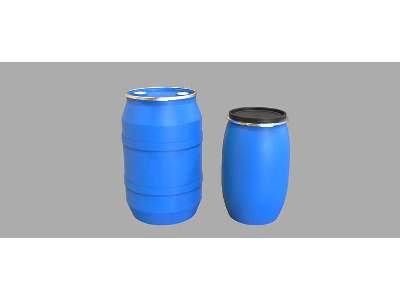 Plastic Chemical Storage Drums Set#1 - zdjęcie 1
