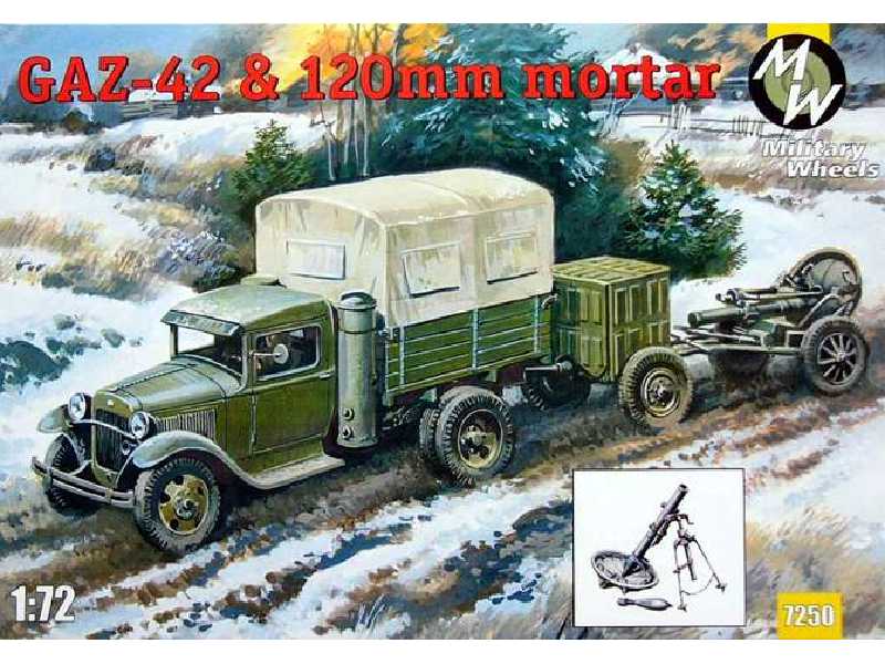 Ciężarówka Gaz-42 (holzgasgenerator) z moździerzem 120mm - zdjęcie 1 Ciężarówka Gaz-42 (holzgasgenerator) z moździerzem 120mm - zdjęcie 1