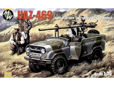 Samochód UAZ-469 z działkiem 106mm - Afganistan - zdjęcie 1