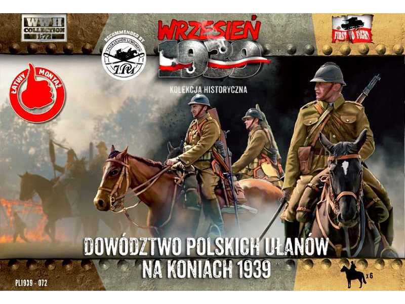 Dowództwo polskich ułanów na koniach 1939 - zdjęcie 1 Dowództwo polskich ułanów na koniach 1939 - zdjęcie 1