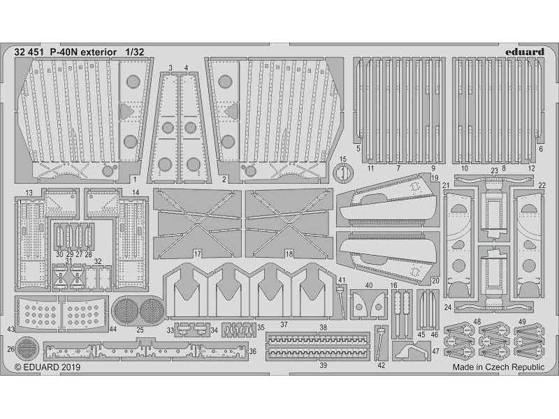 P-40N exterior 1/32 - zdjęcie 1 P-40N exterior 1/32 - zdjęcie 1