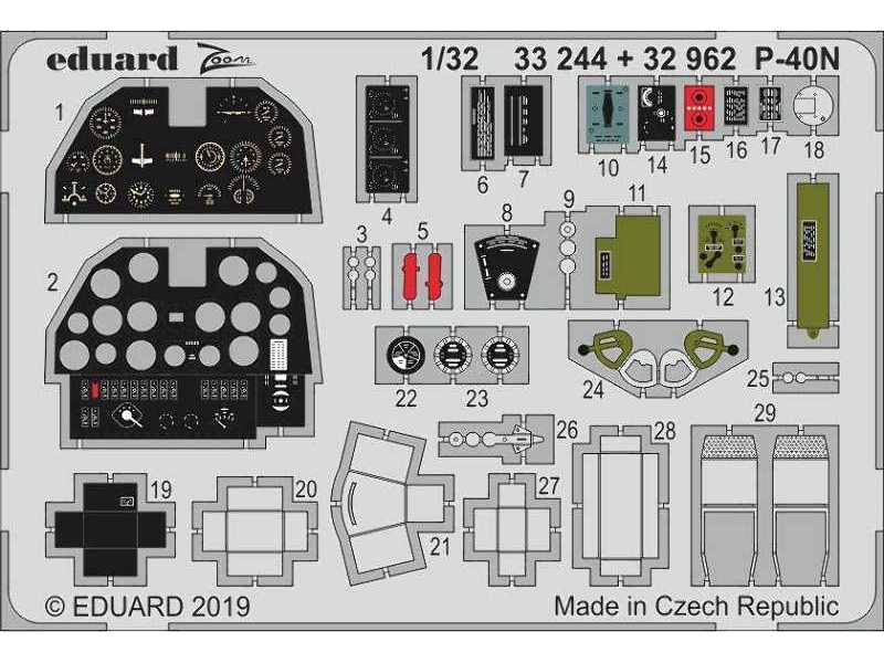 P-40N interior 1/32 - zdjęcie 1 P-40N interior 1/32 - zdjęcie 1
