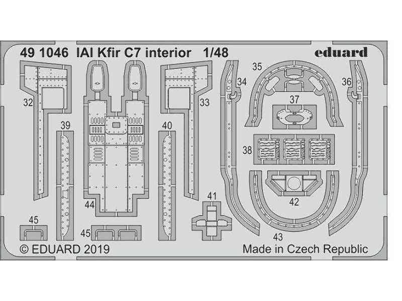 IAI Kfir C7 interior 1/48 - zdjęcie 1