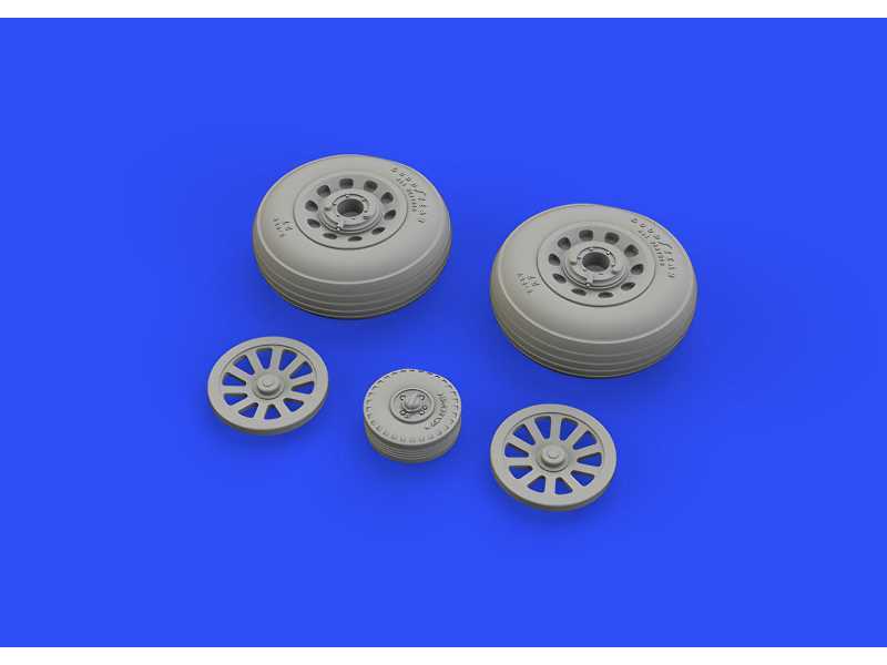 P-51D wheels grooved 1/48 - Eduard - zdjęcie 1 P-51D wheels grooved 1/48 - Eduard - zdjęcie 1