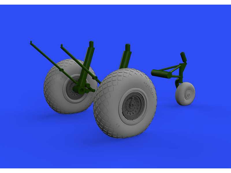 B-17 wheels 1/48 - Hong Kong Models - zdjęcie 1 B-17 wheels 1/48 - Hong Kong Models - zdjęcie 1