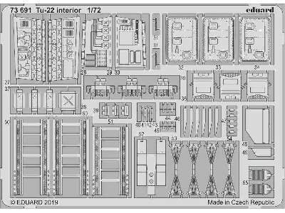 Tu-22 interior 1/72 - zdjęcie 1