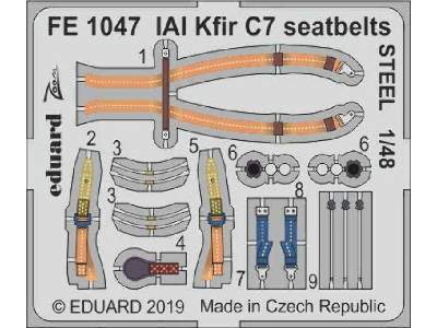 IAI Kfir C7 seatbelts STEEL 1/48 - zdjęcie 1