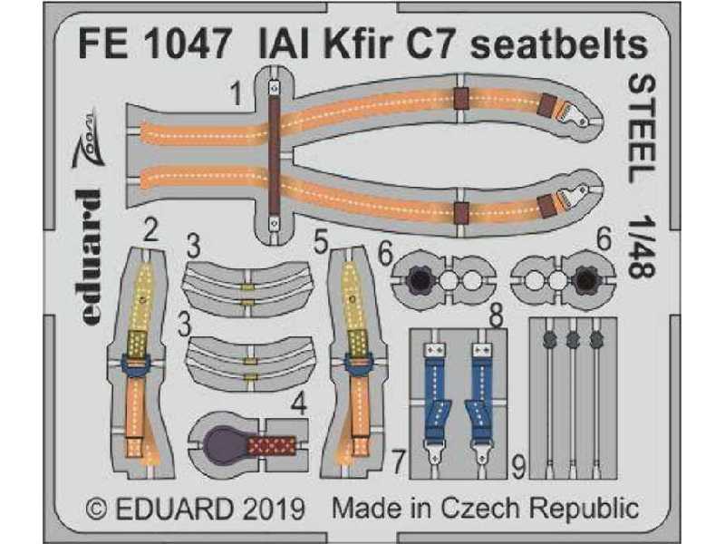 IAI Kfir C7 seatbelts STEEL 1/48 - zdjęcie 1