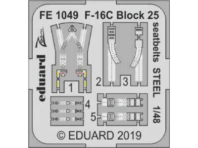 F-16C Block 25 seatbelts STEEL 1/48 - zdjęcie 1