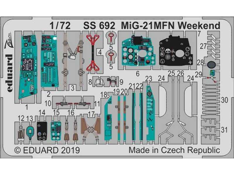 MiG-21MFN Weekend 1/72 - zdjęcie 1