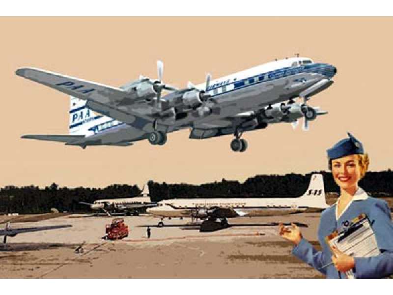 DC-7C - linie Pan American - zdjęcie 1 DC-7C - linie Pan American - zdjęcie 1