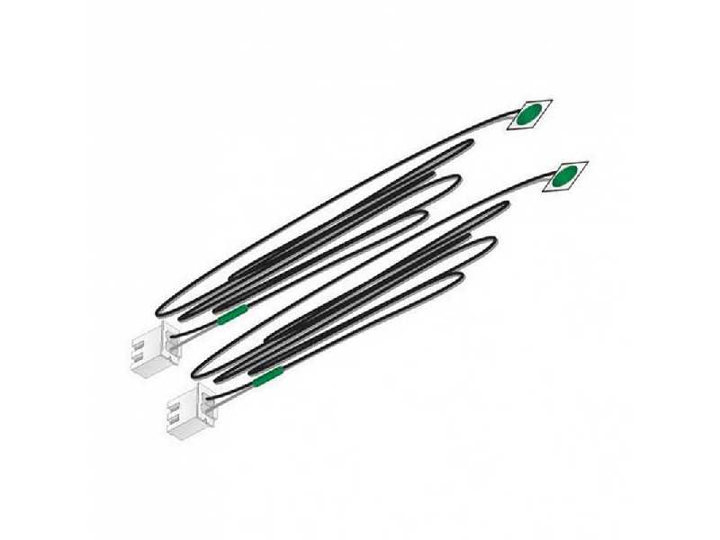 Led Zielony Samoprzylepny (2 Szt.) - zdjęcie 1 Led Zielony Samoprzylepny (2 Szt.) - zdjęcie 1