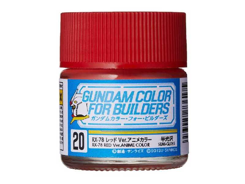 Ug20 Rx-78 Red Ver. Anime Color (Semi-gloss) - zdjęcie 1 Ug20 Rx-78 Red Ver. Anime Color (Semi-gloss) - zdjęcie 1