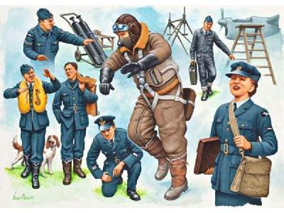 Piloci i obsługa naziemna RAF - II W.Ś. - zdjęcie 1