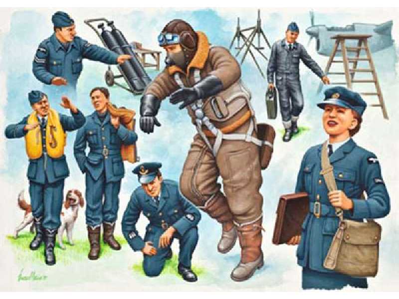 Piloci i obsługa naziemna RAF - II W.Ś. - zdjęcie 1 Piloci i obsługa naziemna RAF - II W.Ś. - zdjęcie 1
