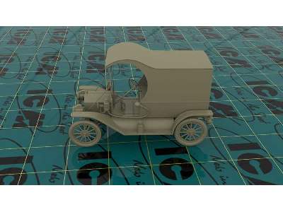 Ford T 1912 dostawczy - załadunek benzyny - z figurkami - zdjęcie 3