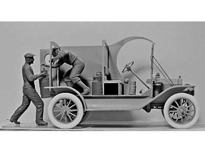 Ford T 1912 dostawczy - załadunek benzyny - z figurkami - zdjęcie 7