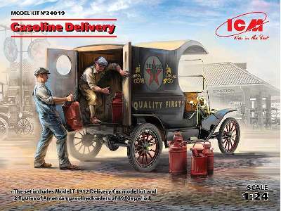 Ford T 1912 dostawczy - załadunek benzyny - z figurkami - zdjęcie 18