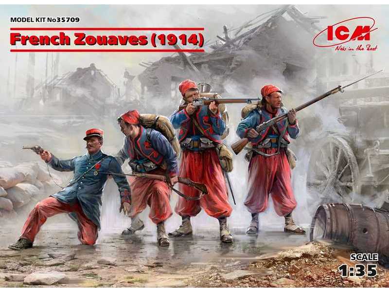 Żuawi francuscy - 1914 r. - zdjęcie 1 Żuawi francuscy - 1914 r. - zdjęcie 1