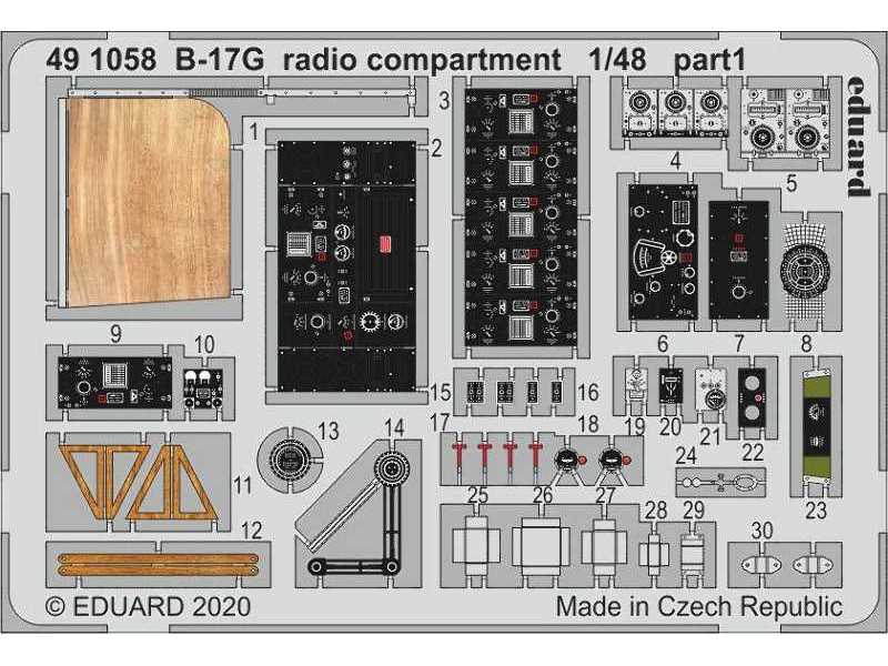 B-17G radio compartment 1/48 - zdjęcie 1 B-17G radio compartment 1/48 - zdjęcie 1