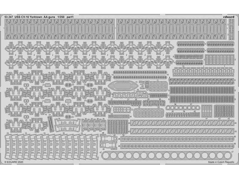 USS CV-10 Yorktown AA guns 1/350 - Trumpeter - zdjęcie 1