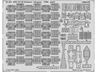 USS CV-10 Yorktown AA guns 1/350 - Trumpeter - zdjęcie 2