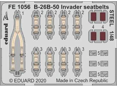 B-26B-50 Invader seatbelts STEEL 1/48 - zdjęcie 1