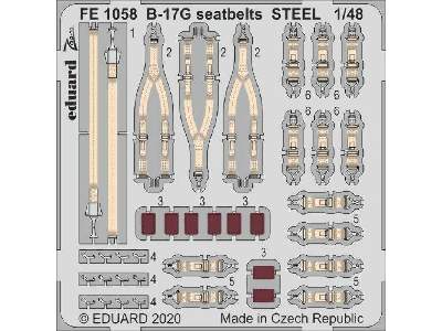 B-17G seatbelts STEEL 1/48 - zdjęcie 1