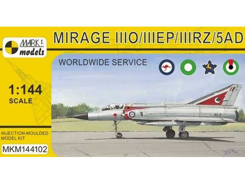 Mirage Iiio/Ep/Rz/5ad 'worldwide Service' (Raaf, Paf, Saaf, Uaea - zdjęcie 1 Mirage Iiio/Ep/Rz/5ad 'worldwide Service' (Raaf, Paf, Saaf, Uaea - zdjęcie 1