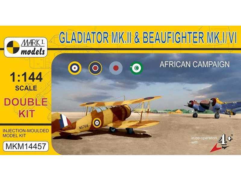 Gloster Gladiator Mk.Ii & Bristol Beaufighter 'north Africa' (Do - zdjęcie 1 Gloster Gladiator Mk.Ii & Bristol Beaufighter 'north Africa' (Do - zdjęcie 1