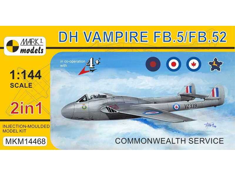 De Havilland Vampire Fb.5/Fb.52 (2in1) - zdjęcie 1 De Havilland Vampire Fb.5/Fb.52 (2in1) - zdjęcie 1