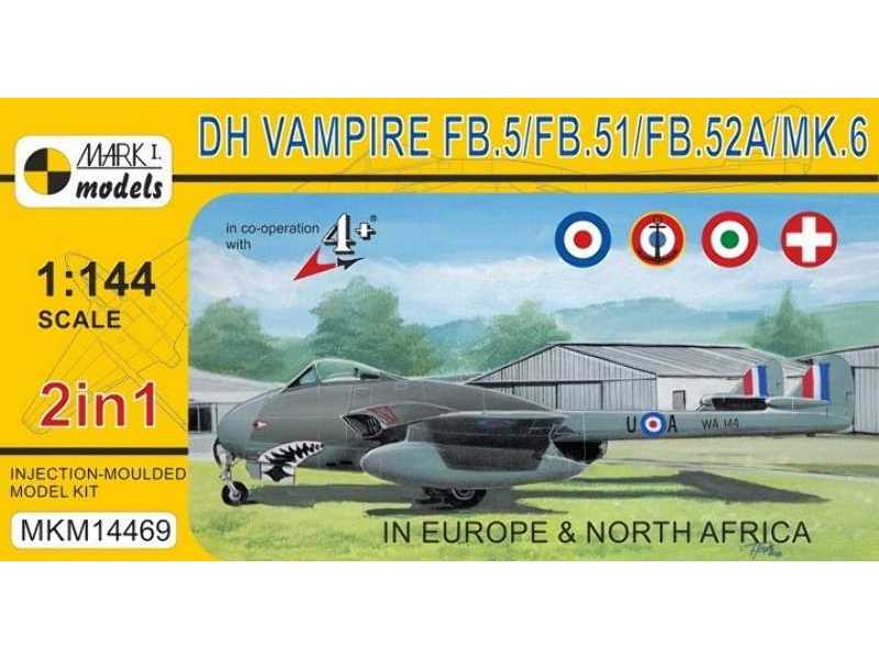 De Havilland Vampire Fb.5/Fb.51/Fb.52a/Mk.6 (2in1) - zdjęcie 1 De Havilland Vampire Fb.5/Fb.51/Fb.52a/Mk.6 (2in1) - zdjęcie 1