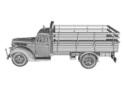 V-3000 German 3t truck (early flatbed) - zdjęcie 14