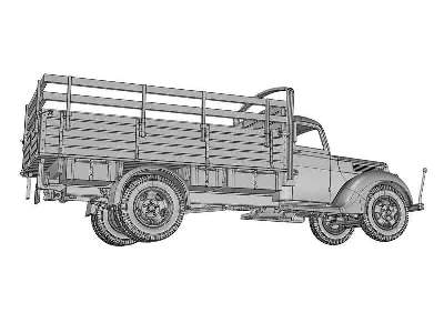 V-3000 German 3t truck (early flatbed) - zdjęcie 16