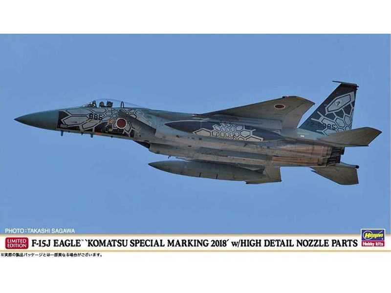 F-15j Eagle `komatsu Special Marking 2018` W/High Details Nozzle - zdjęcie 1 F-15j Eagle `komatsu Special Marking 2018` W/High Details Nozzle - zdjęcie 1