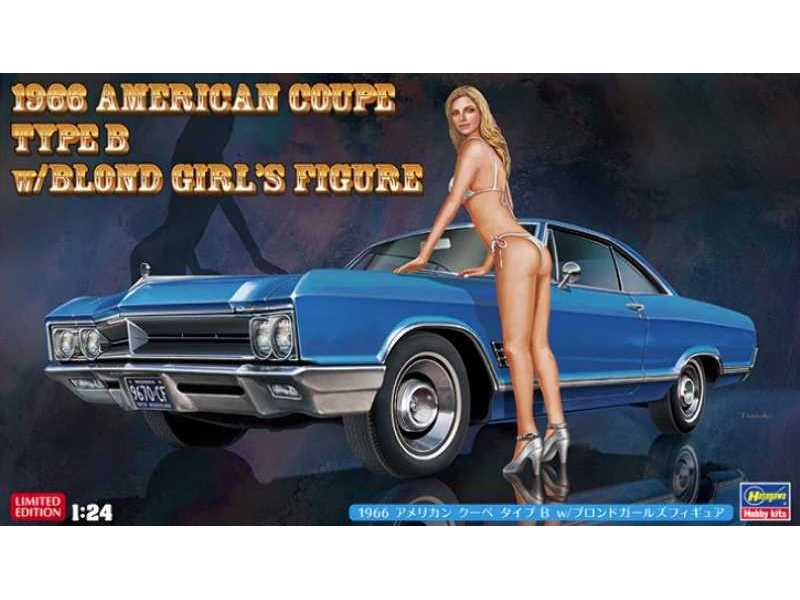 52213 1966 American Coupe Type B W / Blond Girls Figure - zdjęcie 1