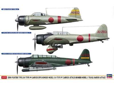 52148 Zero Fighter Type 21 & Type 99 Carrier Dive-bomber Model 1 - zdjęcie 1