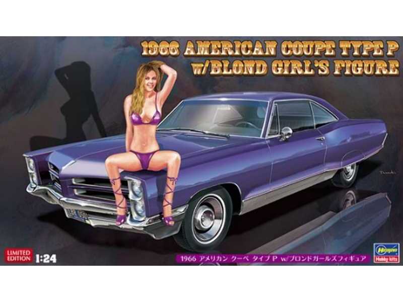 52224 1966 American Coupe Type P W/Blond Girl's Figure - zdjęcie 1