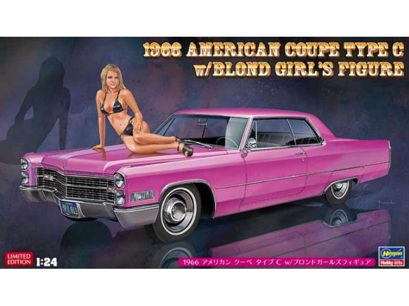 52232 1966 American Coupe Type C W/Blond Girl's Figure - zdjęcie 1 52232 1966 American Coupe Type C W/Blond Girl's Figure - zdjęcie 1