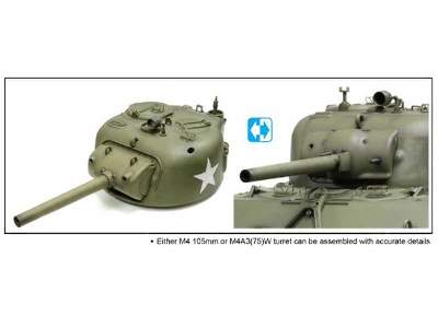 M4A3 105mm Howitzer Tank / M4A3(75)W (2 in 1) - zdjęcie 3