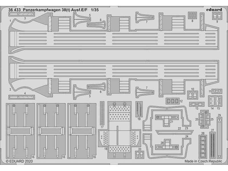 Panzerkampfwagen 38(t) Ausf. E/F 1/35 - Tamiya - zdjęcie 1 Panzerkampfwagen 38(t) Ausf. E/F 1/35 - Tamiya - zdjęcie 1