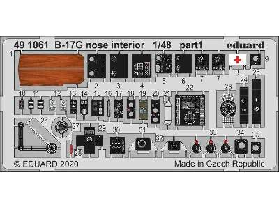 B-17G nose interior 1/48 - zdjęcie 1