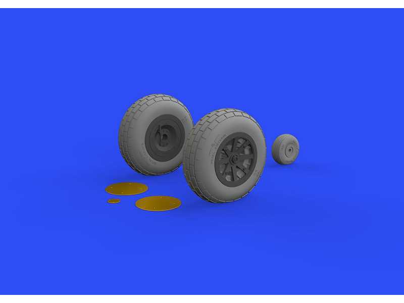 P-40N wheels 1/32 - Trumpeter - zdjęcie 1 P-40N wheels 1/32 - Trumpeter - zdjęcie 1